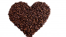 Heart Coffee Beans Photo Free