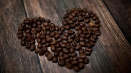 Heart Coffee Beans Wallpaper For PC