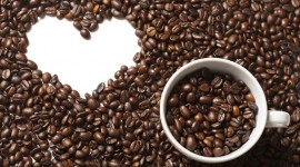 Heart Coffee Beans Wallpaper Free