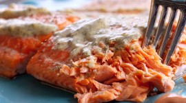 Salmon In Sauce Wallpaper 1080p