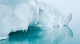 Striped Icebergs Desktop Wallpaper For PC