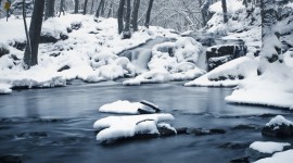 Winter Waterfall Picture Download