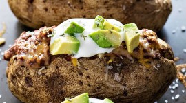 Baked Potatoes With Filling Wallpaper For IPhone 6