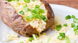 Baked Potatoes With Filling Wallpaper For PC
