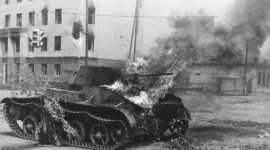 Burning Tank Aircraft Picture