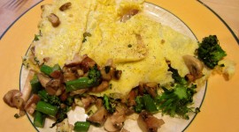 Omelet With Mushrooms Wallpaper Download