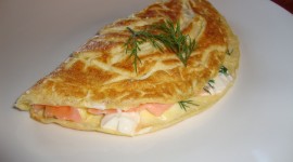 Omelet With Sour Cream Wallpaper Download