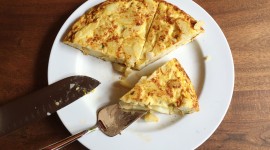 Omelet With Sour Cream Wallpaper Free