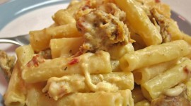 Pasta With Sausage And Cheese Wallpaper Download