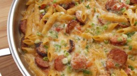 Pasta With Sausage And Cheese Wallpaper For IPhone Download
