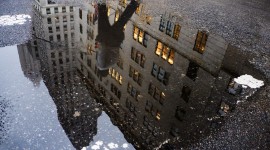 Reflection In A Puddle Wallpaper Free