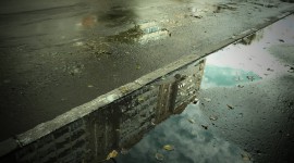 Reflection In A Puddle Wallpaper Full HD