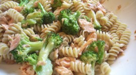 Salmon With Broccoli Wallpaper Download Free