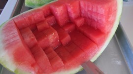Sliced ​​Watermelon Wallpaper Download Free
