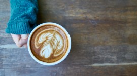 4K Coffee With Foam Photo Download