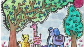 Children's Drawings Wallpaper Download Free