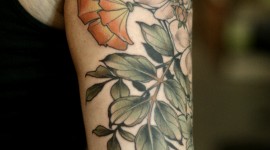 Lupine Flower Tattoo Wallpaper Background