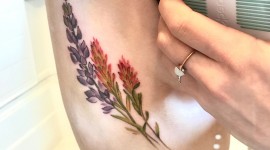 Lupine Flower Tattoo Wallpaper For The Smartphone