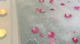Bathroom Rose Petals Photo