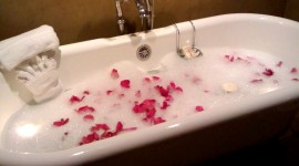 Bathroom Rose Petals Wallpaper Gallery
