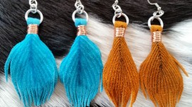 Feather Earrings Wallpaper For Desktop