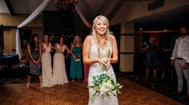 The Bouquet Toss Photo Download