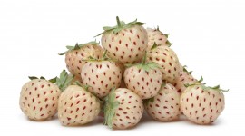 White Strawberries Desktop Wallpaper HD