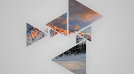 4K Mosaic Triangles Photo Download