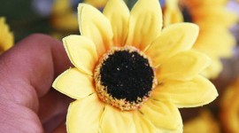 Artificial Sunflowers Wallpaper Full HD