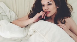 Bed Model Girl Wallpaper For IPhone