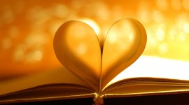 Book Heart Love Desktop Wallpaper