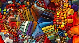 Colored Mosaic Wallpaper For Desktop