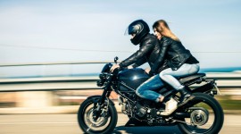 Couple Motorcycle Love Wallpaper HQ