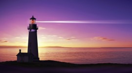 Lighthouse Night Image