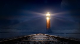 Lighthouse Night Wallpaper Free