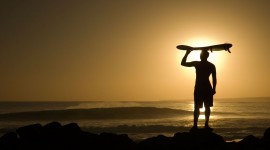 Surfer Sunset Wallpaper 1080p