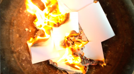 Burning Paper Wallpaper For Desktop