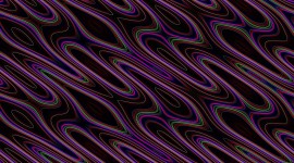 Waves Multi-Colored Abstraction 1080p