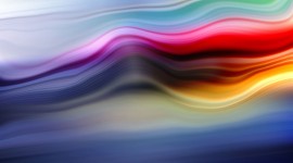 Waves Multi-Colored Abstraction Photo#1