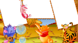 Winnie The Pooh Frame Wallpaper For PC