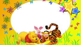 Winnie The Pooh Frame Wallpaper Full HD