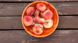 Basket With Peaches High Quality Wallpaper