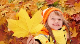 Child Autumn Wallpaper Full HD