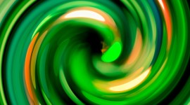 Green Swirl Photo Free