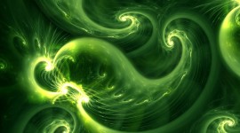Green Swirl Wallpaper For PC