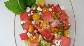 Watermelon Cheese Salad Photo Free