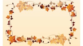 Autumn Leaf Frame Wallpaper Full HD