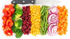 Cutting Vegetables Wallpaper Background