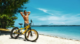 Male Model Bicycle Photo Free