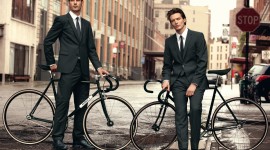 Male Model Bicycle Wallpaper Free